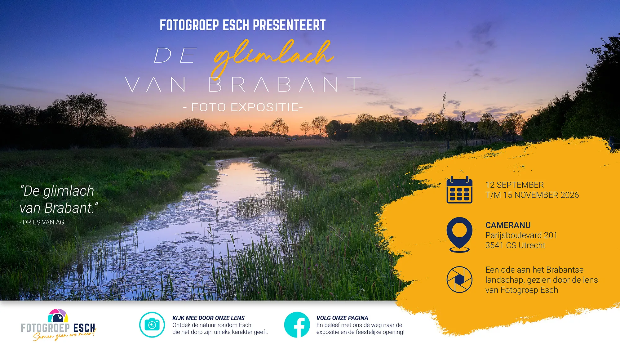 Fotogroep Esch - Expositie Poster - De glimlach van Brabant 2026
